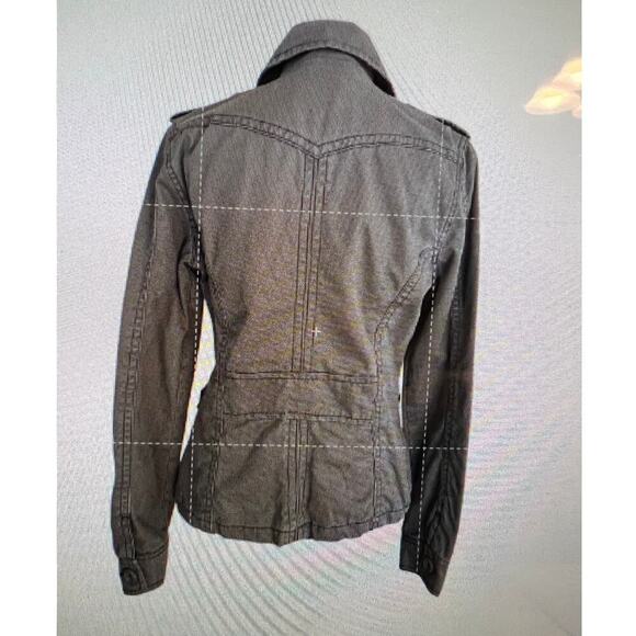 Aeropostal button down brown jacket, women's size S - Picture 5 of 9